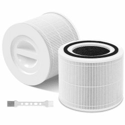 2 Stück Core 300S Filter, Ersatzfilter für LEVOIT Core 300/300S/300-RF, Filter & Aktivkohlefilter Reinigt bis zu 99,98% der Luftverschmutzung 2 count Standard-filter Angebot bei HelloDeals