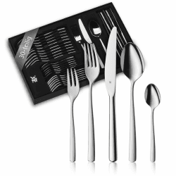 WMF Boston Besteckset 30-teilig für 6 Personen – Cromargan Edelstahl 18/10, poliert und rostfrei, spülmaschinenfest, Monobloc-Messer mit langlebiger Schärfe, elegantes Essbesteck für Alltag und Gäste Boston 30-teilig Angebot bei HelloDeals