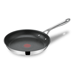 Tefal Jamie Oliver Cook's Direct On Bratpfanne 24 cm, Pfanne Induktion, Antihaftbeschichtung, Thermo-Signal bei idealer Brattemperatur, backofenfest, Edelstahlpfanne, genieteter Griff, E3040444 1 Sartén 24 cm Angebot bei HelloDeals