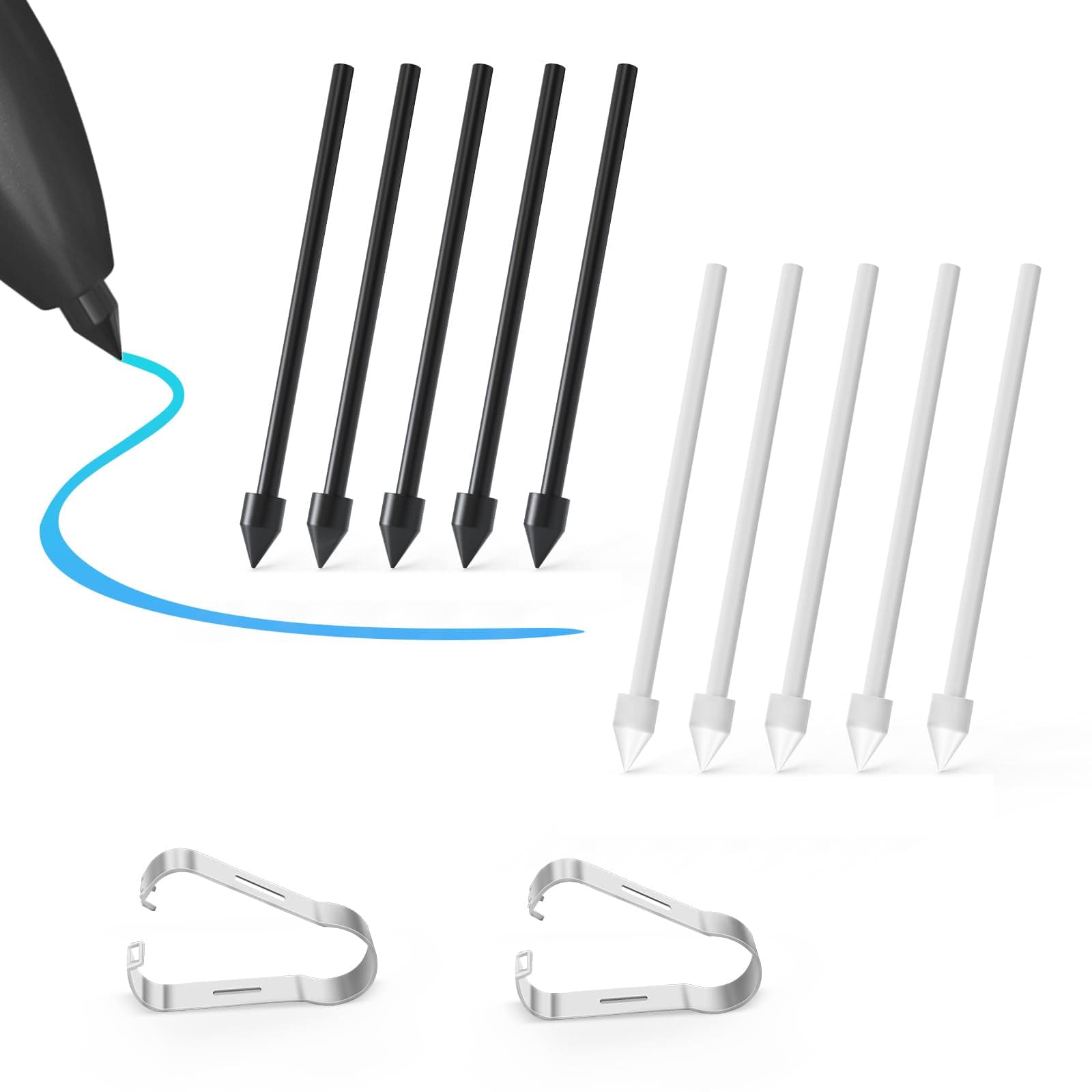 10 Stück Spitzen/Nibs Ersatz für Samsung Galaxy Tab S9/S9FE+/S9 Ultra, S8/S8+/S8 Ultra, S7/S7+/S7 FE, S6/S6 Lite, Note10/10 Plus/10 Lite, Note 20/S21/S22/S23/S24 Ultra S Pen 10 Pcs Set Angebot bei HelloDeals