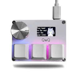 SayoDevice OSU O3C Schnellauslöser Magnetische Linearschalter mit Knopf und Anzeige, Kopieren und Einfügen, Shotcut, Mini-Makro-Tastatur Hotswap Weiss/opulenter Garten Angebot bei HelloDeals