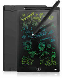 LCD Schreibtafel 10 Zoll, Genialba Buntes LCD Schreibtablett, Geschenk für Kinder, LCD Writing Tablet, Elektronischer Tablette, Grafiktablett für Kinderspiele 2 3 4 5 6 7 Jahre Jungen Mädchen Schwarz 10 Zoll Schwarz Angebot bei HelloDeals