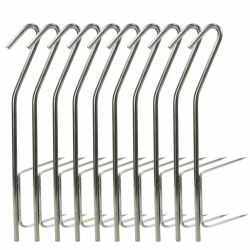 Räucherhaken 10/20 Stück Profi Doppelhaken zum Fisch Rächern 21cm 10 Stück Angebot bei HelloDeals