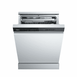 Midea SF 7.60NW14B Geschirrspüler 60cm Freistehend & Unterbaufähig, 14 Maßgedecke, 8 Programme, Spülmaschine 60 cm mit WIFI, 42 db, Hygienepflege+, Dualzone Wash, Extra Trocknen Freistehend,60cm,B Angebot bei HelloDeals
