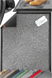 KESSER Schmutzfangmatte, Profi Fußmatte in vielen Größen, Türmatte, Teppich, Fußabtreter & Fußabstreifer, rutschfest, wetterfest, maschinenwaschbar, Haustür & Wohnungseingang,Hellgrau 50x80cm 50x80cm Hellgrau Angebot bei HelloDeals