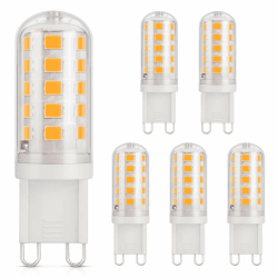 DiCUNO G9 LED Lampe warmweiß 2700K, 3W LED Leuchtmittel Ersatz 30W-40W Halogenlampe, G9 Glühbirne 410 Lumen, kein Flackern, Energiesparende kleine Birne, nicht dimmbar, 6er Pack 6 Stück (1er Pack) Warmweiß 2700k Angebot bei HelloDeals