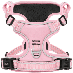 HEELE Hundegeschirr, No-Pull Brustgeschirr für Mittelgroße Hunde, Weich Atmungsaktiv Einstellbar Reflektierend Ggeschirr Anti Zug mit Gepolstert Griff, Pink, S S Uni-Pink Angebot bei HelloDeals