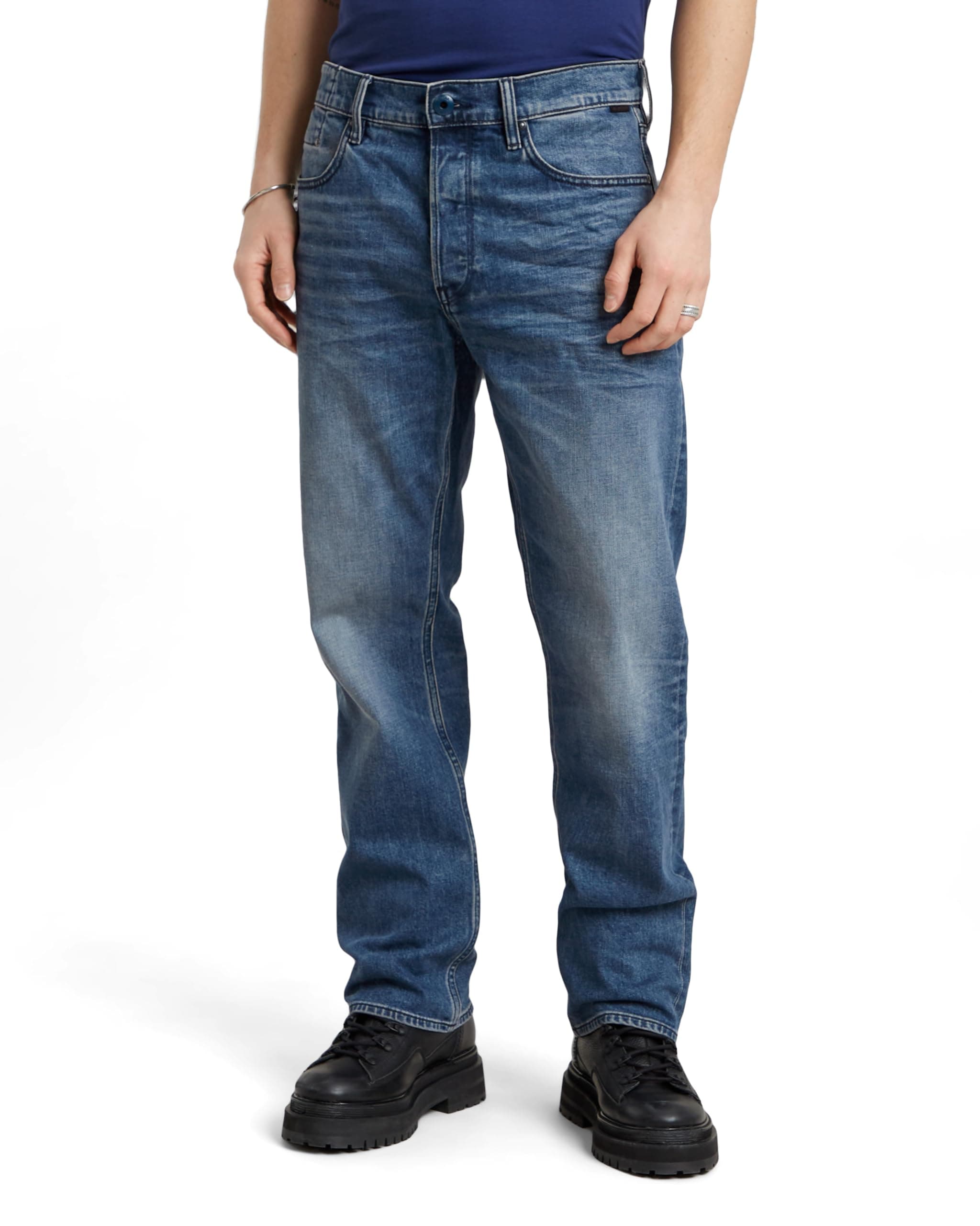 G-Star Herren Jeans Dakota Regular Straight Jeans 31W / 32L Blau (Faded Cascade D23691-c052-c606) Angebot bei HelloDeals