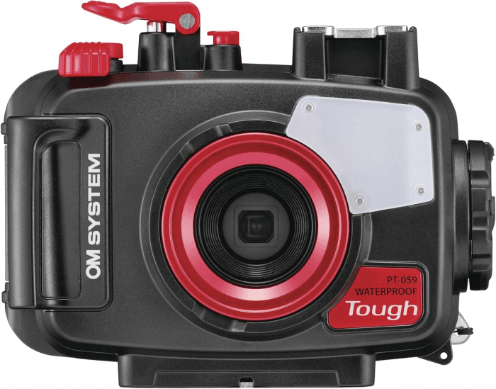 OM SYSTEM PT-059 Unterwassergehäuse, passend für Tough TG-7 & Olympus TG-6, wasserdicht bis 45 m, Robustes Polycarbonat, vollständiger Kamera-Schutz für Unterwasserfotografie Angebot bei HelloDeals