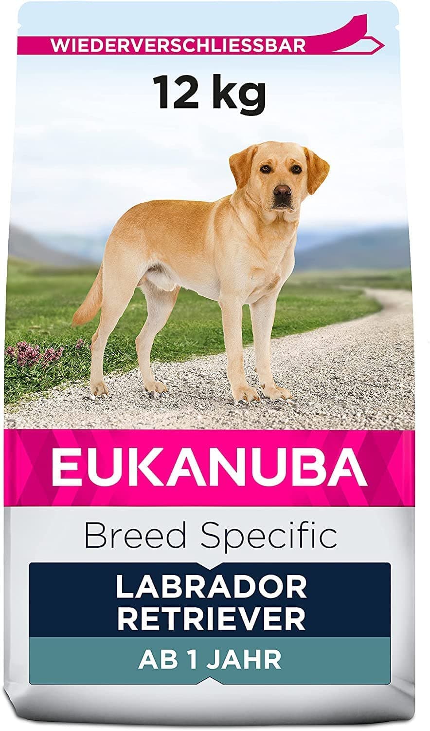 Eukanuba Breed Specific Labrador Retriever Trockenfutter - optimal auf die Rasse abgestimmtes Premium Hundefutter mit Huhn, 12 kg Angebot bei HelloDeals