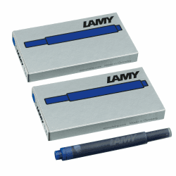 LAMY T10 2er Set löschbare Tintenpatronen mit großem Tintenvorrat - geeignet für alle Lamy Patronenfüllhaltermodelle - Inhalt 1,25ml je Patrone - 5 Stück pro Päckchen - Tintenfarbe blau 2x5 blau Angebot bei HelloDeals