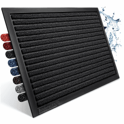 Fußmatte außen - extrem rutschfest & langlebig - Fußabtreter außenbereich schwarz 40x60cm - Türmatte in Perfekter Größe für die Haustür - Fussmatte aussen - Türvorleger gestreift Schwarz 40 x 60 cm (Rechteckig) Angebot bei HelloDeals
