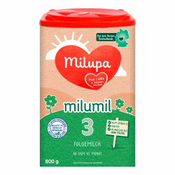 Milupa Milumil 3 – Folgemilch – Baby-Milchpulver – Nach dem 10. Monat – Passender Begleiter bei der Einführung fester Nahrung mit wichtigen Nährstoffen – Ohne Palmöl – 1 x 800 g Milumil Milupa 3 800 g (1er Pack) Angebot bei HelloDeals