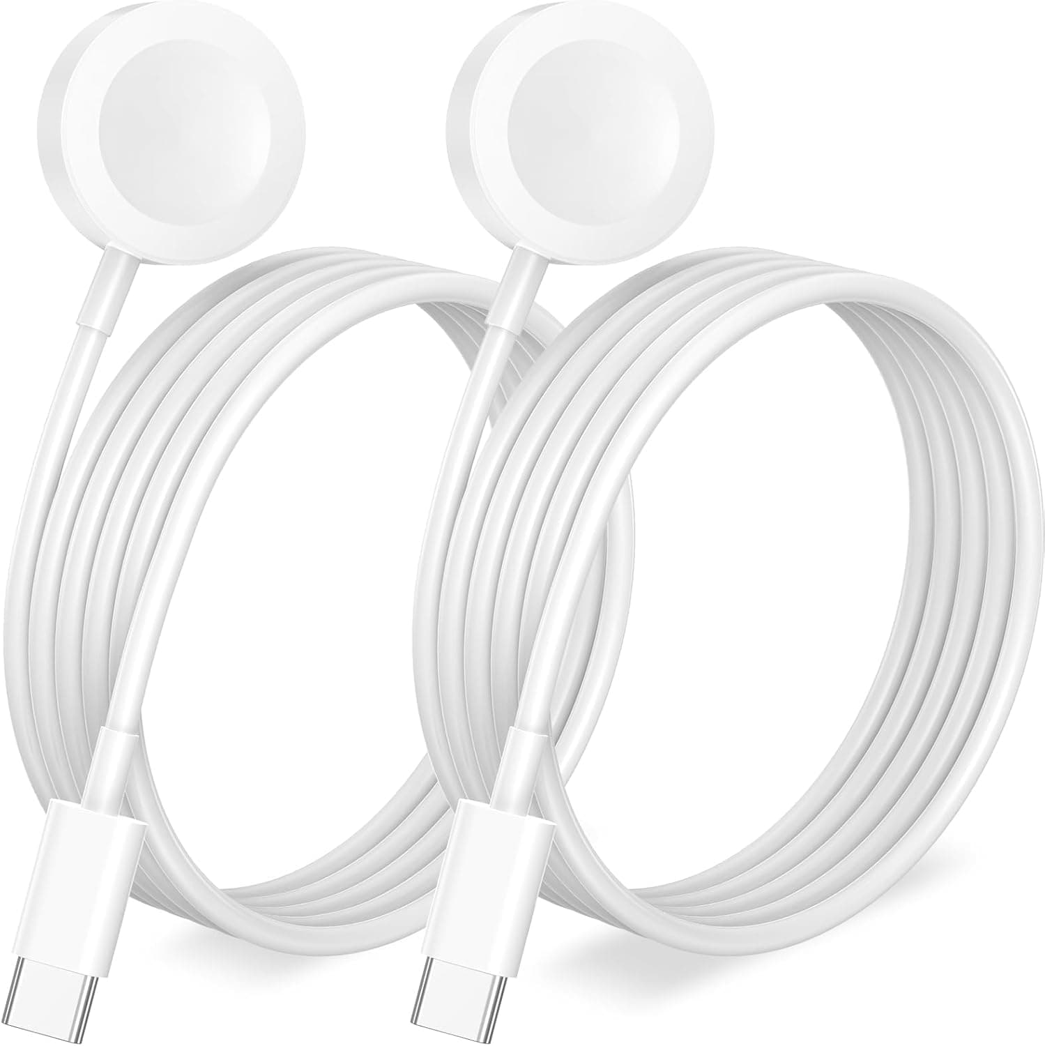 [2Pack USB C] Ladekabel für Apple Watch, Magnetisches ladekabel Kompatibel mit iWatch Ultra2 Ultra Series 10/9/8/7/6/SE/SE2/5/4/3/2/1-[3.3ft/1m] USB C Weiß Angebot bei HelloDeals