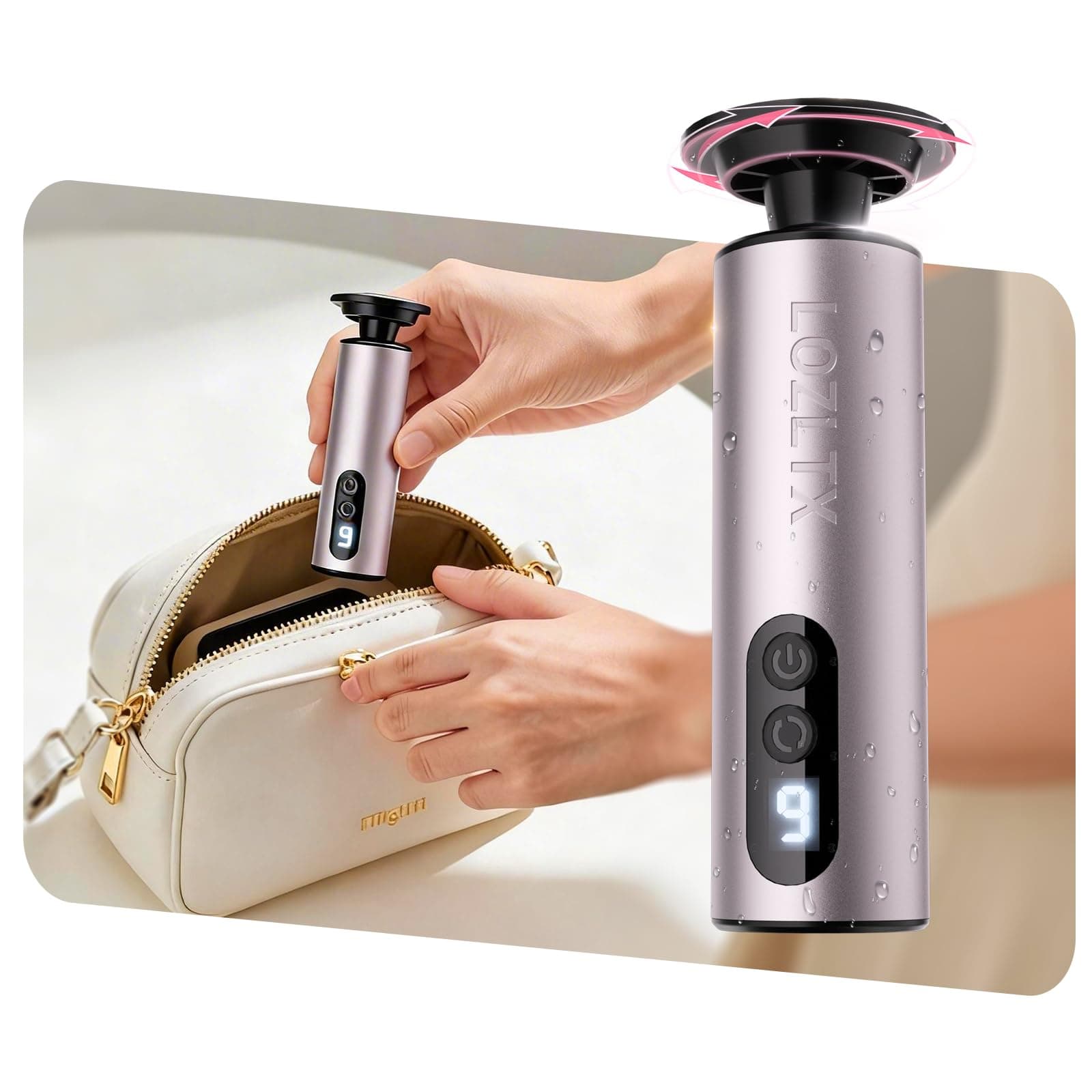 Hornhautentferner Elektrisch【Peeling NO.1-99.98% rückstandsfrei】Elektrischer Hornhautentferner 【2/3 kleiner -US-Ingenieure】Wiederaufladbar mit Type-C– für Tote Harte Rissige Haut mit 120 Körnung A-rosa Angebot bei HelloDeals