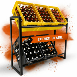 D&D Living® CRINO Getränkekistenregal 6 Kisten | Das Original Getränkeregal | Hohe Stabilität durch Metallrahmen | entwickelt in Österreich 6 Kästen Angebot bei HelloDeals