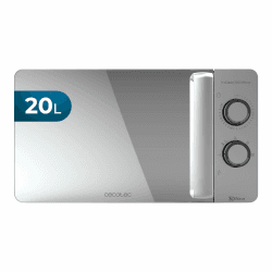 Cecotec Microondas ProClean 3060, 20 Liter- Kapazität, Ready2Clean-Beschichtung, 700 Watt-Leistung, 6 Funktionsstufen, 30 Minuten-Timer, 3 D Wave-Technologie, Farbe: Silber Inox | Tür Spiegel 20 L 20L | Proclean Angebot bei HelloDeals