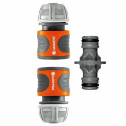Gardena Kupplungs-Satz: Schlauchkupplung zur Schlauchverlängerung 13 mm (1/2 Zoll) und 15 mm (5/8 Zoll), auch bei hohem Wasserdruck, einfache Montage (18283-20) 13 mm - 15 mm Kupplungs-Satz Angebot bei HelloDeals