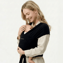 Momcozy Elastisches Tragetuch Baby Neugeborene ab Geburt | Ring Sling Babytragetuch für 3.6-15 kg | Atmungsaktiv & Ergonomisch | OEKO-TEX 100 Zertifiziert,Schwarz Angebot bei HelloDeals