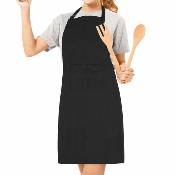 kochschürze kochschürze baumwollschürze schürze grillschürze werkenschürze schürze baumwolle uni schwarz für männer herren damen jungen Angebot bei HelloDeals