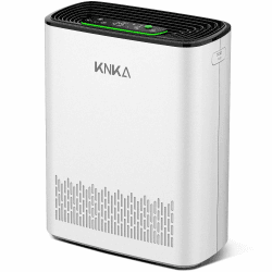KNKA Luftreiniger Air Purifier HEPA Filter, CADR 300 m³/h, für Räume bis 80 m², entfernt 99,97% Staub, Pollen & Gerüche, mit Smart Sensor, Auto- & Schlafmodus, ideal für Raucher & Haustiere (APH3000) Weiß Bis zu 80m² Angebot bei HelloDeals
