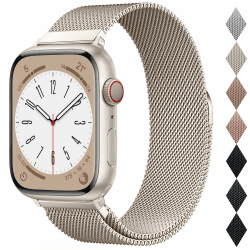 OULUOQI Ersatzarmband Kompatibel mit Apple Watch Armband 40mm 42mm 41mm 38mm 46mm 45mm 44mm Damen Herren, Einstellbar Edelstahl Metall Armbänder für iWatch Series 11 10 9 8 7 6 5 4 2 SE 3 Ultra 3 Polarstern 38mm/40mm/41mm/42mm(Series 11/10) Angebot bei HelloDeals