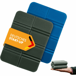 NATURBUMMLER Sitzkissen Outdoor Faltbar [2er Set Thermo Komfort] wasserdicht & wetterfest – Sitzunterlage mit Tragetasche – Ultraleicht & kompakt für Camping, Wandern & Stadion 38 x 28 x 1cm Angebot bei HelloDeals