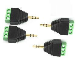 4 Pcs 3,5-Mm-Stecker An Schraubklemmenanschluss,1/8 Zoll TRS-Stereo-Stecker An 3-Poligen, Verkaufslosen Schraubenblock für Aux-Kabel, Lautsprecher Und Kopfhörerkabel Angebot bei HelloDeals