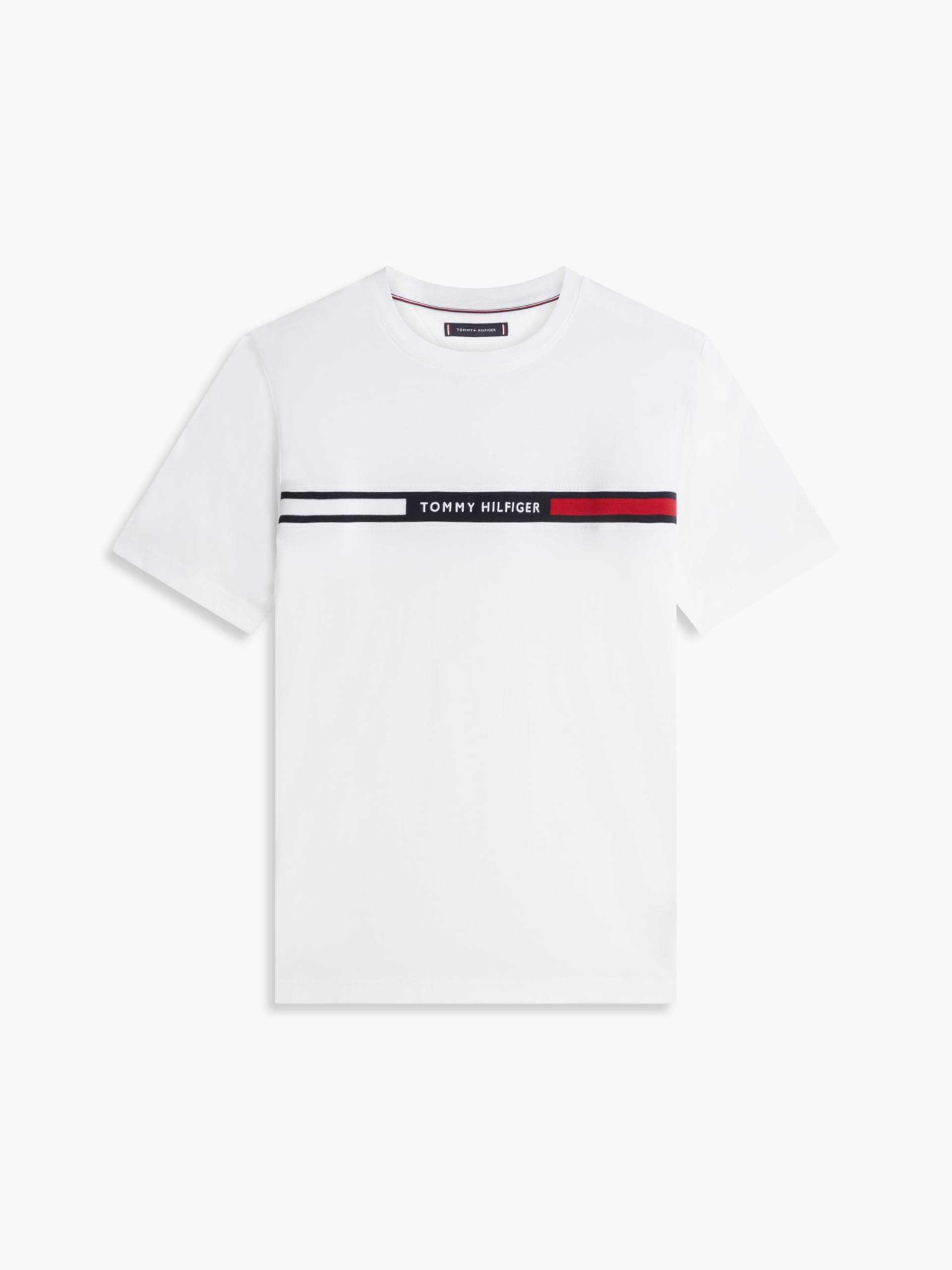 Tommy Hilfiger Herren T-Shirt Rundhalsausschnitt XL White (White) Angebot bei HelloDeals