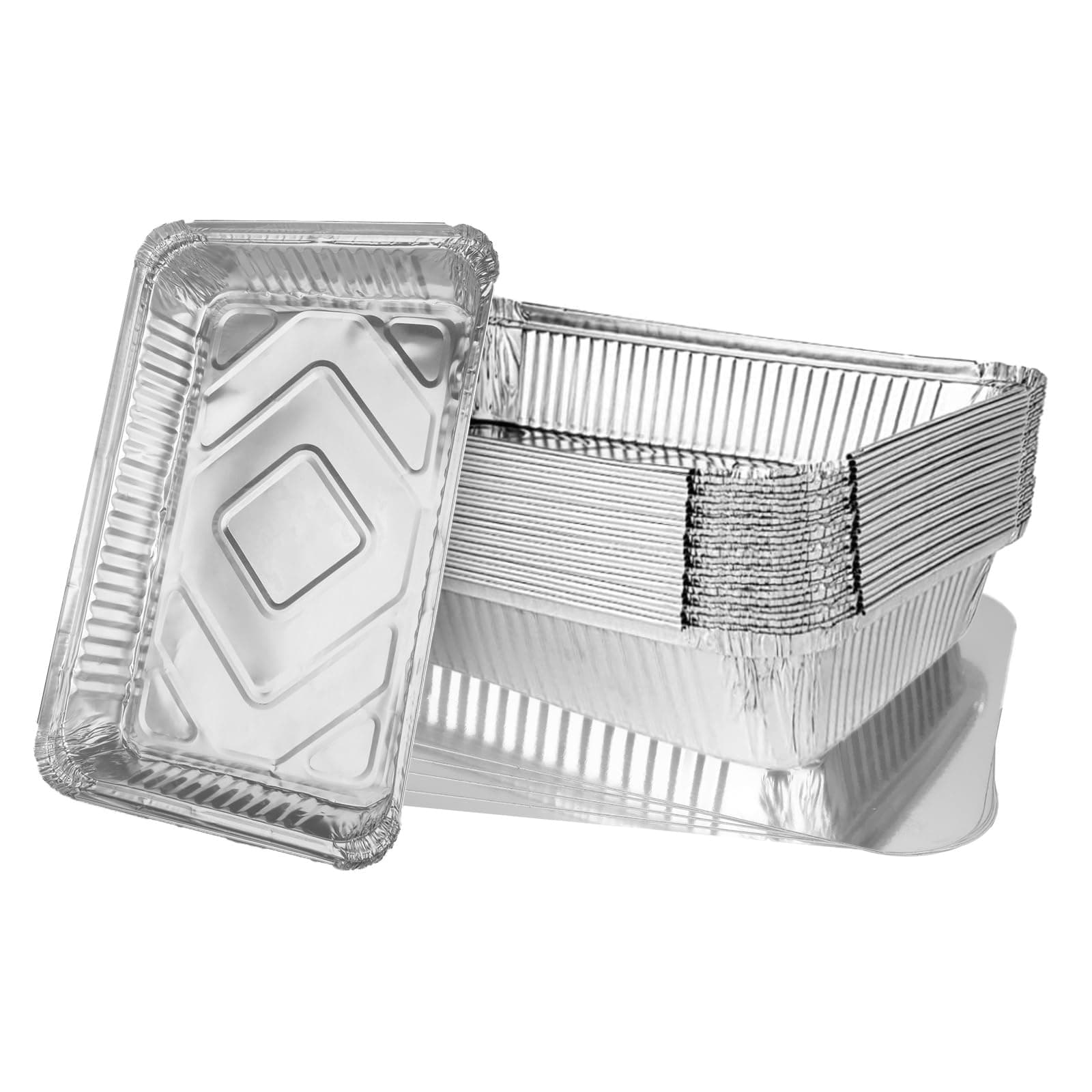 MIVIDE 30 Stück Grill Aluschalen mit Deckel, 2200ml Alu Grillschalen, Einwegschalen aus Aluminium für Lebensmittel, zum Einfrieren, Kochen,Grillen Angebot bei HelloDeals
