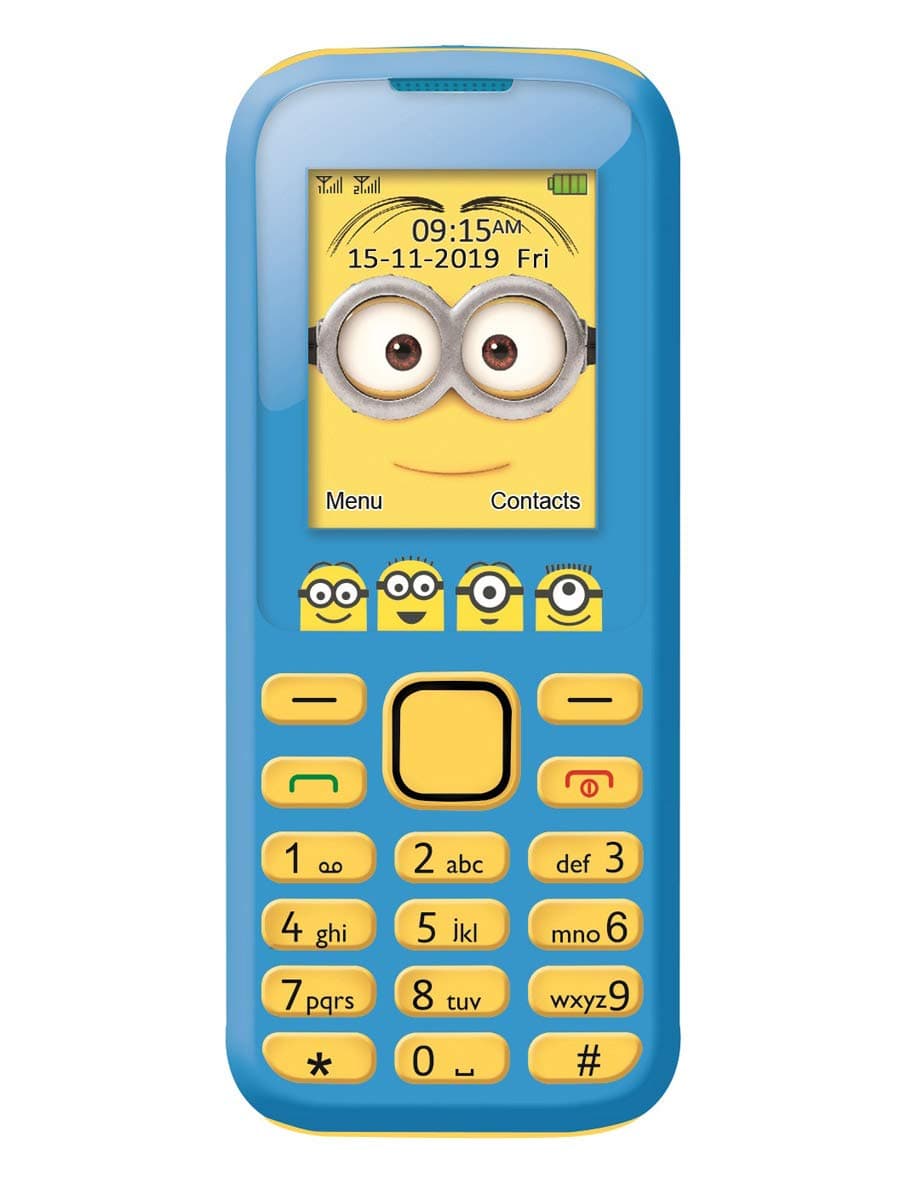 Lexibook, Ich - Einfach unverbesserlich Minions, 2G Handy, Dual SIM, Kamera, wiederaufladbarer Akku, gelb/blau, GSM20DES Angebot bei HelloDeals