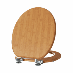 WC Sitz mit Absenkautomatik, viele schöne WC Sitze zur Auswahl, hochwertige und stabile Qualität aus Holz （Bambus） Angebot bei HelloDeals