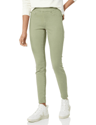 Amazon Essentials Damen Stretch-Schlupf-Jeggings mit mittlerer Leibhöhe - Auslaufmodell 38 Kurz Helles Salbeigrün Angebot bei HelloDeals