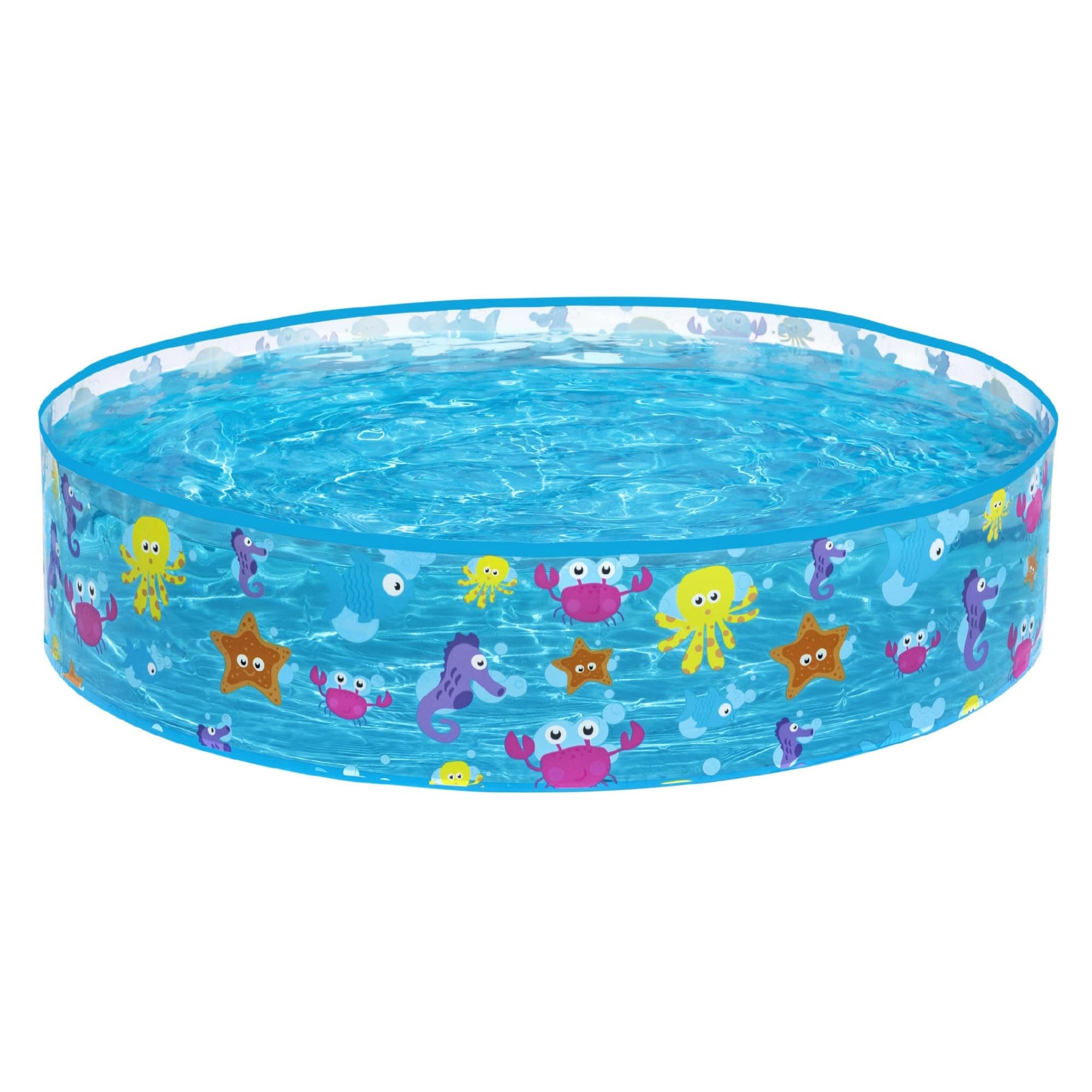 Bestway FillN Fun Planschbecken, Sparking Sea, 122 x 25 cm, BW55028, Mehrfarbig, 122 x 122 x 25 cm Single Angebot bei HelloDeals