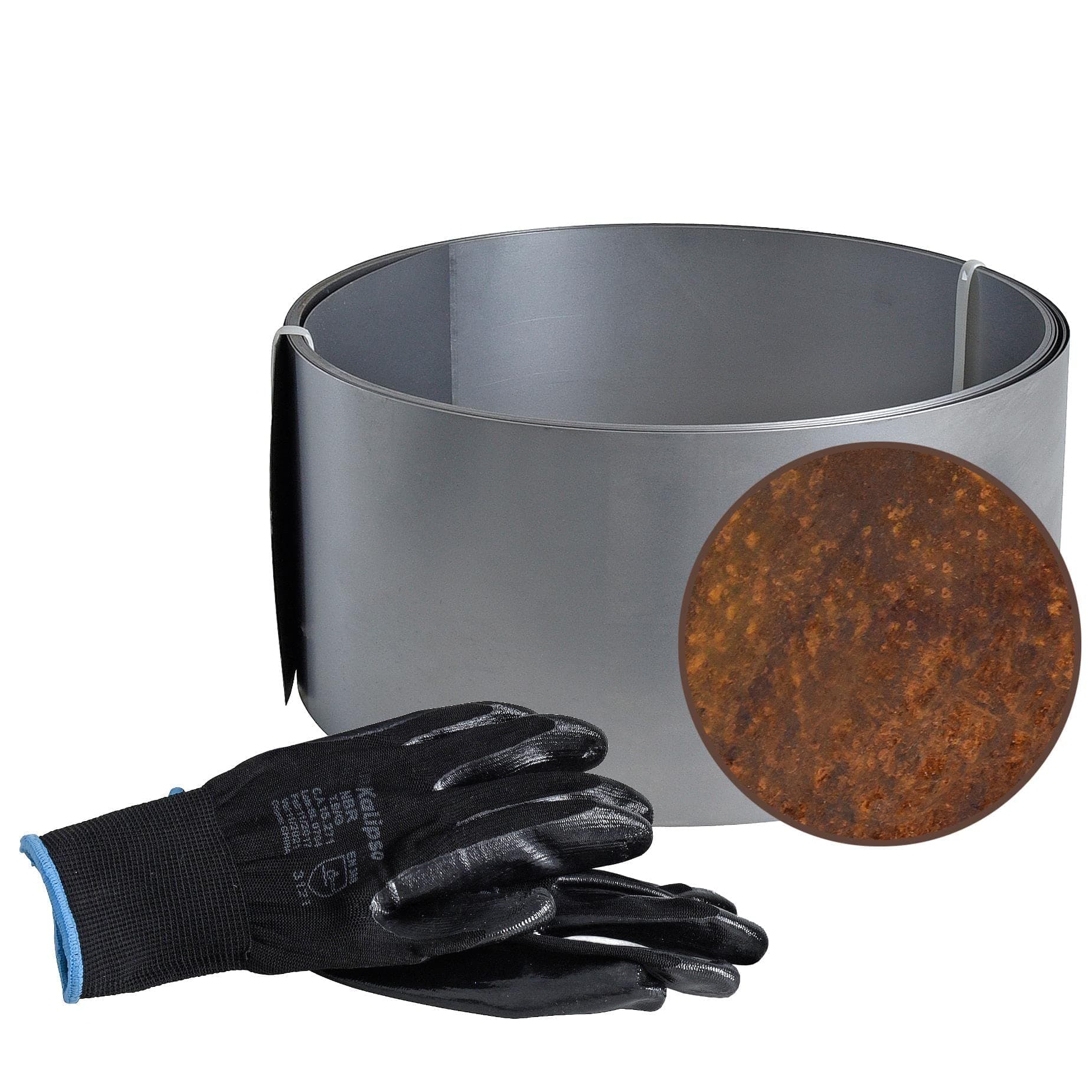 ESTEXO Rasenkante Edel-Rost Beeteinfassung Hochbeet Beetumrandung Mähkante 5 oder 10 m Cortenstahl CortenKräuterbeet Blumenbeet Gemüsebeet Einfassung Rahmen (20 cm x 5 m) Angebot bei HelloDeals