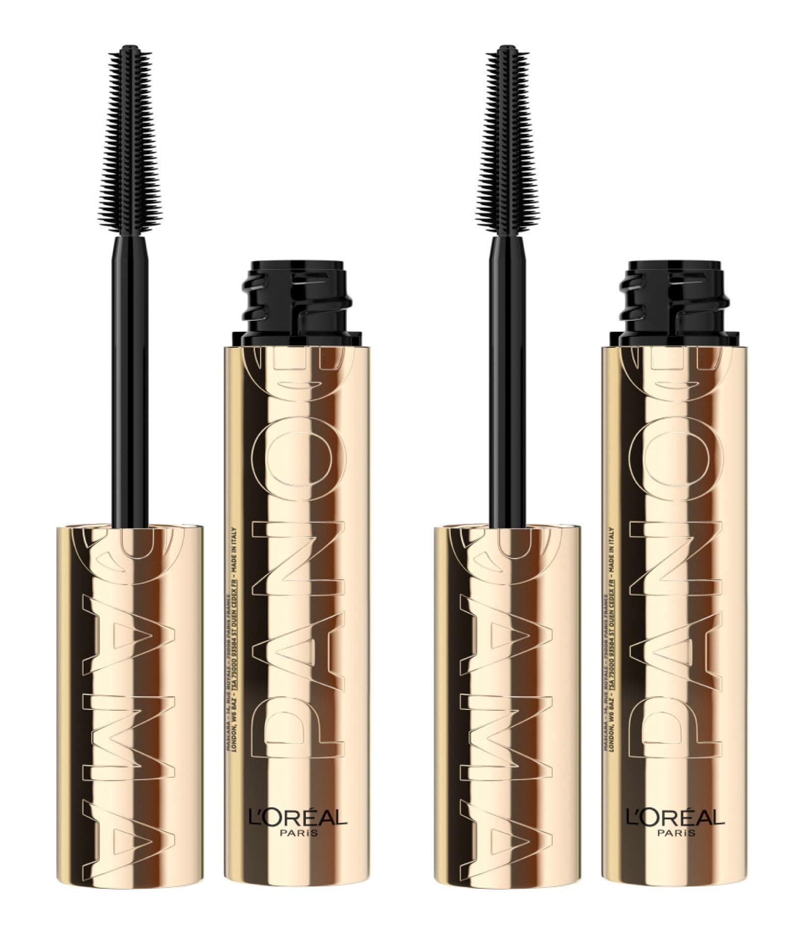 L'OREAL PARIS Panorama Volumizing Mascara Farbe Schwarz mit komplexem Stretchflex-Komplex, erweiterter Blickeffekt, ohne Klumpen, geeignet für empfindliche Augen - 2 Mascara Angebot bei HelloDeals