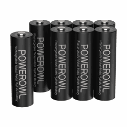 POWEROWL AA Akkus 1,2 V NiMH 8 Stück hohe Kapazität 2800mAh Akku AA 1200 Zyklen 8*AA Angebot bei HelloDeals