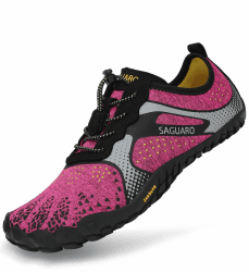 SAGUARO Unisex Barfußschuhe Indoor & Outdoor Fitnessschuhe, Gr. 36-48 41 EU Rosa Grau Angebot bei HelloDeals