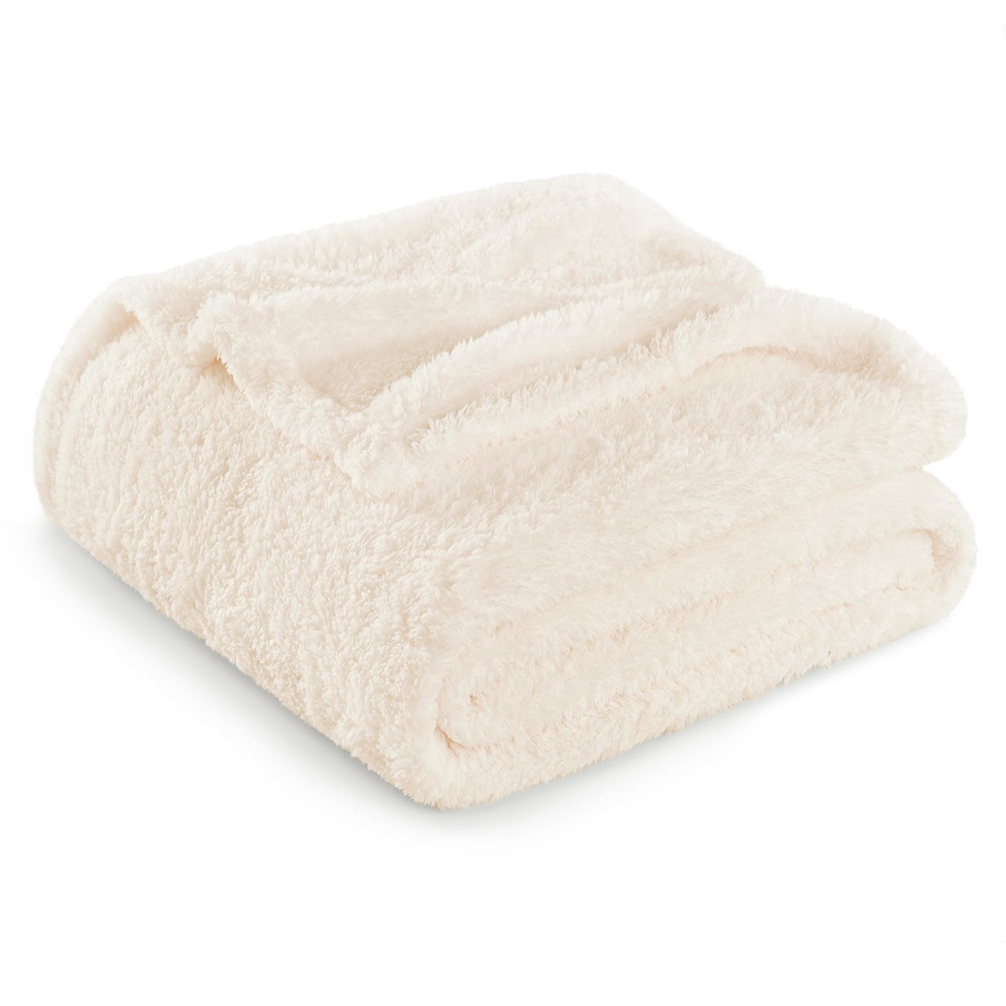 Exclusivo Mezcla Kuscheldecke Fleecedecke für Sofa, Weiche, Warme und Flauschige Decke Sofadecke Wohndecke für Ganzjahreszeit, 220 x 240 cm, Elfenbein Elfenbein 220 x 240 cm Angebot bei HelloDeals