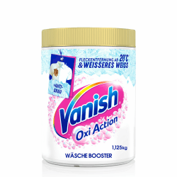 Vanish Oxi Action Powerweiss Pulver – 1 x 1,125 kg – Fleckenentferner und Wäsche-Booster Pulver ohne Chlor – Für weiße Wäsche 1.13 kg (1er Pack) Angebot bei HelloDeals