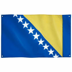 Runesol Bosnien und Herzegovina Flagge, 91x152cm (3ft x 5ft), 4 Ösen, Orthodoxes neues Jahr, Länderfahne Bosna i Hercegovina, Premium-Fahnen für drinnen und draußen, Unabhängigkeitstag Bosnien und Herzegowina 3 x 5 ft Angebot bei HelloDeals