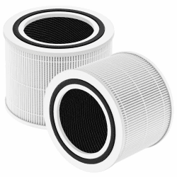 2 Stück Ersatzfilter für LEVOIT Core 300 / Core 300S Luftreiniger -3-in-1 HEPA-Filter & Hocheffizienter Aktivkohlefilter & Vorfilter,3-Stufige Filtration,Ersatz Core 300-RF Filter,Weiß Angebot bei HelloDeals