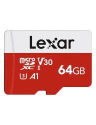 Lexar Micro SD Karte 64GB, Speicherkarte Micro SD mit Adapter, Bis zu 100 MB/s Lesegeschwindigkeit, UHS-I, U3, A1, V30, C10, 4K UHD microsdxc SD Karte für Kamera, Smartphone Angebot bei HelloDeals