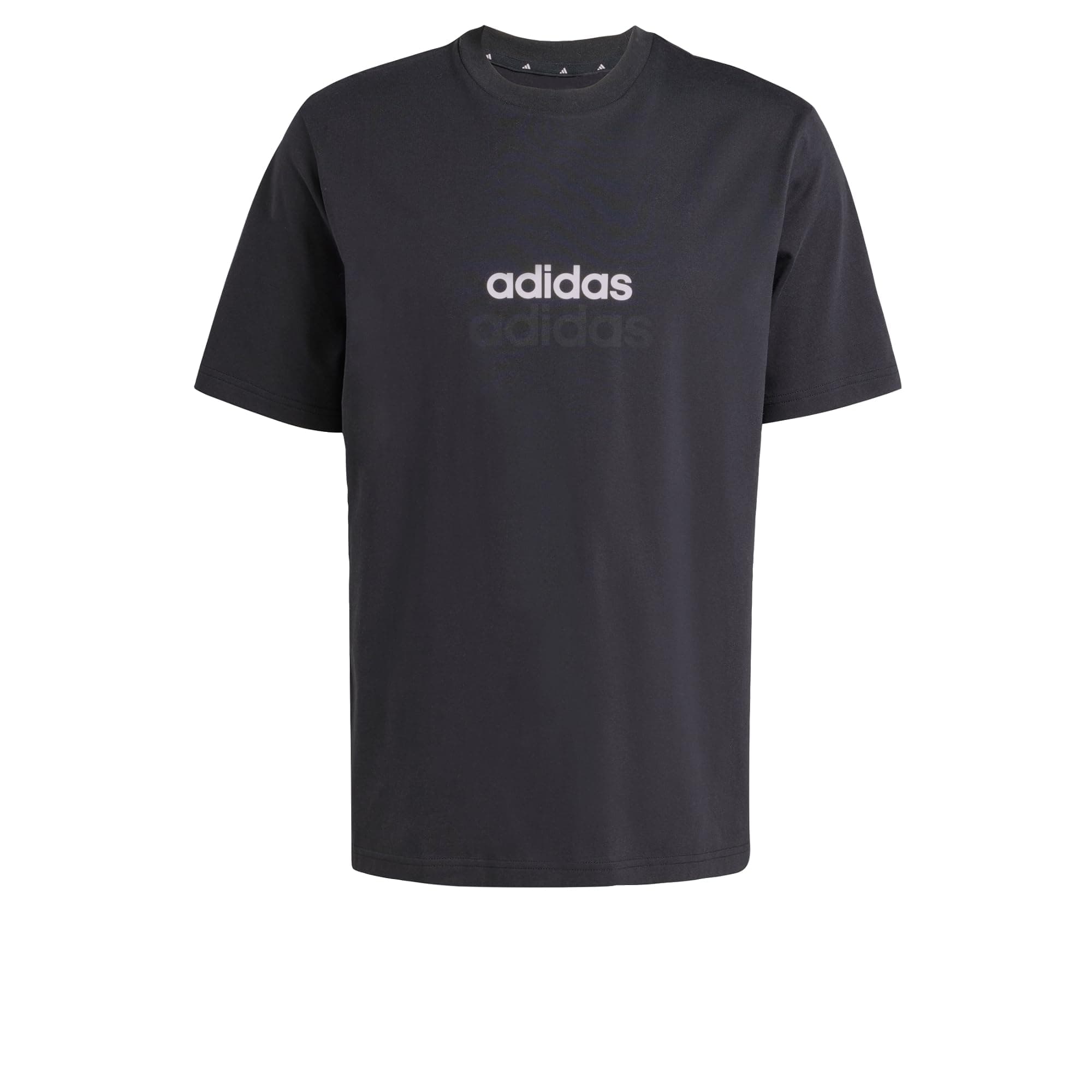 Adidas Herren Essentials LINEAR Single Jersey Tee XL Black / White Angebot bei HelloDeals
