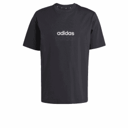 Adidas Herren Essentials LINEAR Single Jersey Tee XL Black / White Angebot bei HelloDeals