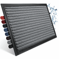 Bodenständig Fußmatte außen - extrem rutschfest & langlebig - Fußabtreter außenbereich grau 40x60cm - Türmatte in Perfekter Größe für die Haustür - Fussmatte aussen - Türvorleger gestreift Outdoor Grau 40 x 60 cm (Rechteckig) Angebot bei HelloDeals