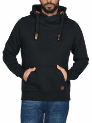 riverso Hoodie Herren Regular Fit RIVNiklas Kapuzenpullover Pullover Cross-Over-Kragen Grau Braun Grün Rot Blau Schwarz Beige S M L XL XXL 3XL 4XL 5XL S Black (Bjd) Angebot bei HelloDeals