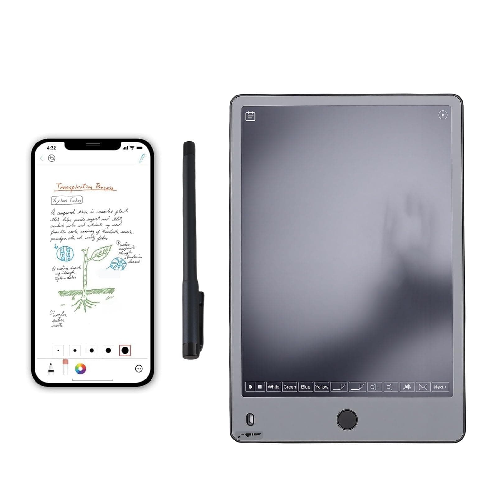 Elprico Elektronisches Notizbuch mit Stift, Digitalem Smart Pen und Schreibtafel-Set, Echtzeit-Synchronisierung Zum Digitalisieren, Konvertieren in Text, Speichern und Teilen von Angebot bei HelloDeals