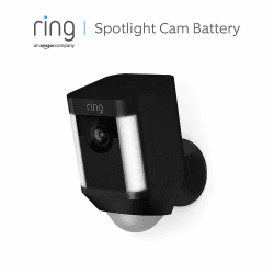 Ring Spotlight Cam Battery, Zertifiziert und generalüberholt | Schwarz BLACK Angebot bei HelloDeals
