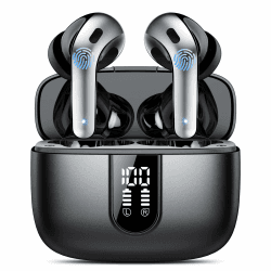 IKT Bluetooth Kopfhörer, In Ear Kopfhörer Kabellos Bluetooth 5.3 mit 50H Tiefer Bass, 2026 Neue Kabellose Kopfhörer Noise Cancelling Earbuds mit 4 ENC Mic, IPX7 Wasserdicht Ohrhörer, USB-C Schwarz Angebot bei HelloDeals